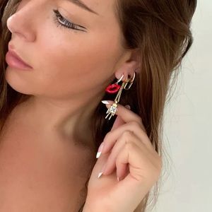 Hrh Collection Love Bot Robot Earring